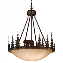 Bozeman Bear Inverted Pendant Light