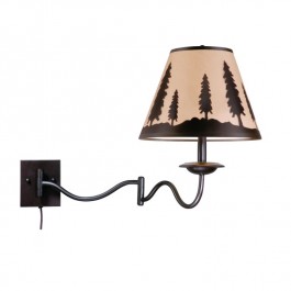 Yosemite Pine Tree Swing Arm Wall Lamp