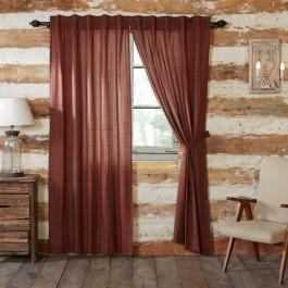 Tartan Red Plaid Drapes