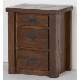 Northwoods Barnwood 3 Drawer Nightstand