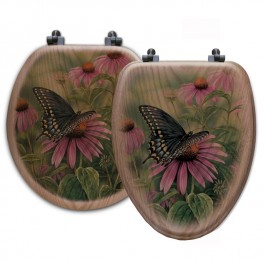 Black Swallowtail Butterfly Toilet Seats