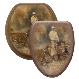 Cattle Roping Toilet Seats