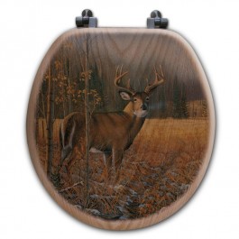 Spring Thaw Deer Toilet Seat-Round