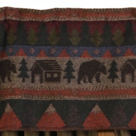 Cabin Bear Valance