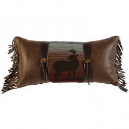 Fringed Deer Meadow Pillow