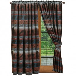 Deer Meadow Drapery w/Tie Backs