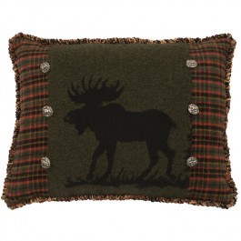 Pine Moose Rectangle Pillow