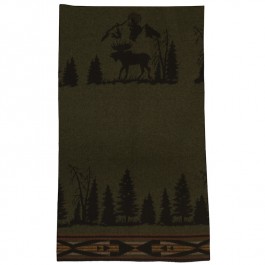 Pine Moose Throw