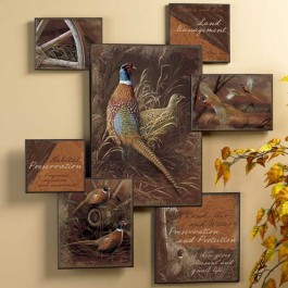 Pheasant Collage Wall Art
