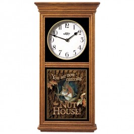 Squirrel Nut House Oak Regulator Clock