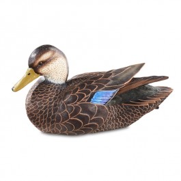 Small Black Duck Decoy