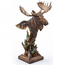 Heavy Weight Moose Sculpture 
