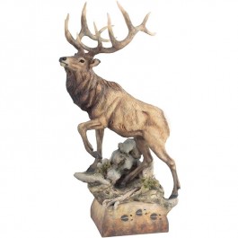 Hoofin It Elk Sculpture 