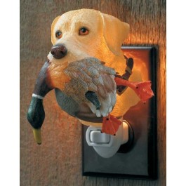 Yellow Lab with Mallard Night Light