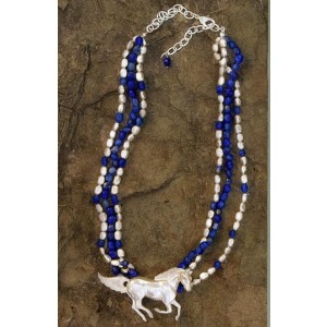 3 Strand Horse Necklace-DISCONTINUED