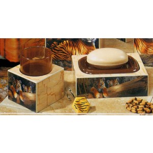 Tiger Tumbler/Soap Dish Set - CLEARANCE