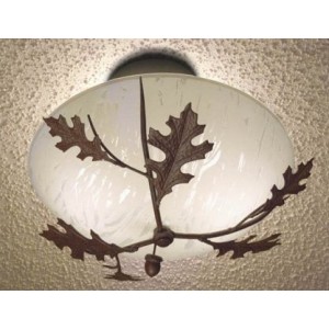 Oak Leaves and Acorns Ceiling Light