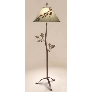 Oak Leaf and Acorn Floor Lamp