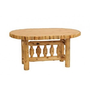 Oval Log Dining Tables