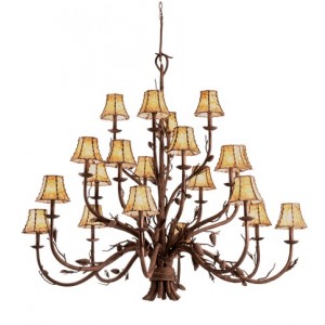 Ponderosa 20 Light Chandelier