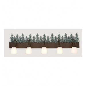 5 Light Pine Tree Vanity Light