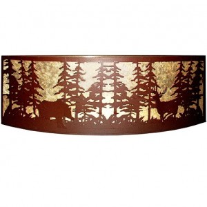 Tall Pines Bear And Deer Wall Sconce