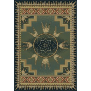 Dream Catcher Rugs-Green