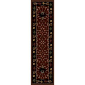 Patchwork Bear Runner - Red