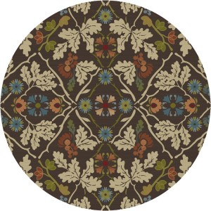 Infinity Oak Round Rug