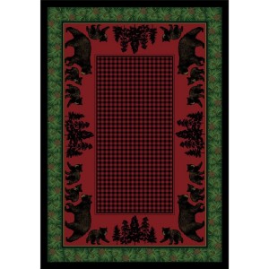 Bear Family on Multi Area Rugs