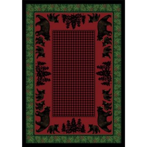 Bear Family on Multi Area Rugs