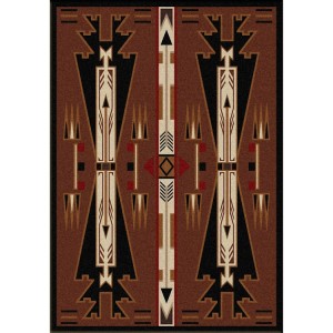 Horse Thieves Brown Area Rugs
