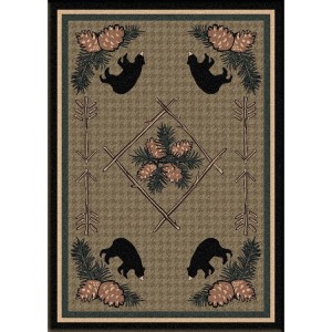 Pine Cone and Bear Area Rugs
