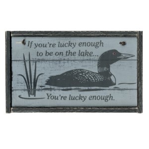 Lucky Lake Loon Sign 