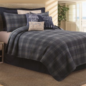 Anthony Navy Quilt Set-King