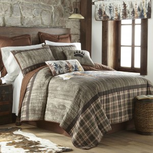 Bear Mirage Quilted Bedding Collection 