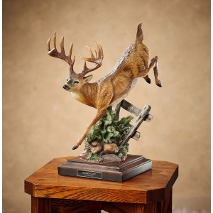 Bound for Cover – Whitetail Deer Sculpture
