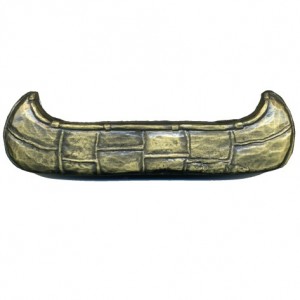 Antique Brass Canoe Drawer Pull