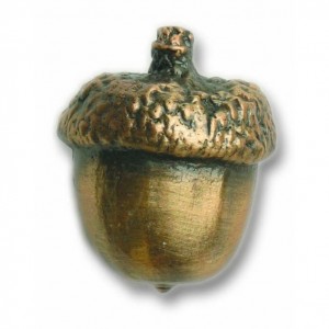Antique Brass Small Acorn Knob