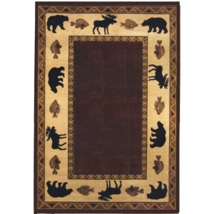 Cabin Retreat Area Rug - Merlot -DISCONTINUED