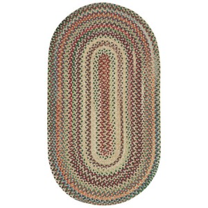 Bear Creek Oval Braided Rugs - Wheat-DISCONTINUED