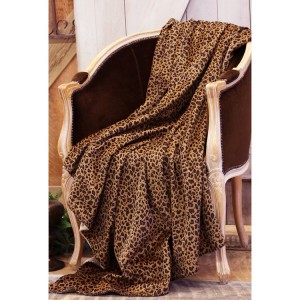 Plush Leopard Throw