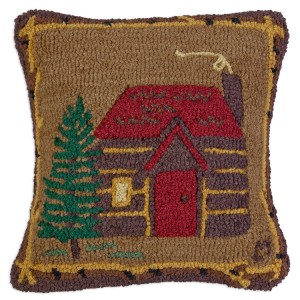 Cabin in the Woods Wool Pillow