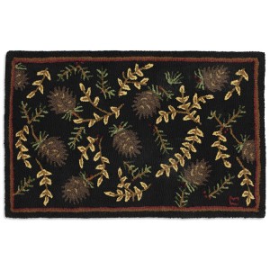 Willows and Cones Accent Rug