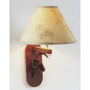 3D Pine Cone and Needles Wall Lamp