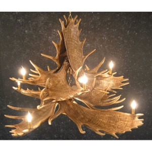 Saskatoon 10 Antler Moose Chandelier
