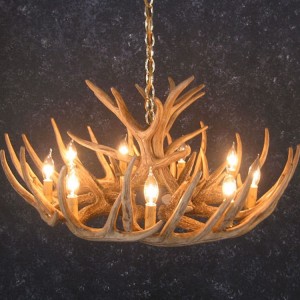 Woodland 12 Antler Cascade Chandelier