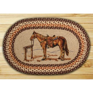 Oval Horse Braided Rug