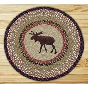 Round Moose Jute Rug