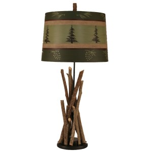 Bundle of Sticks Pine Tree Table Lamp